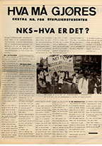 Hva må gjøres ekstranummer for sykepleierstudenter (1983 ?)